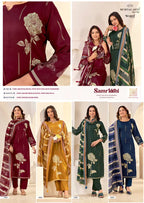 Mumtaz Arts Samriddhi Viscose Jam Discharge Printed Dress Material
