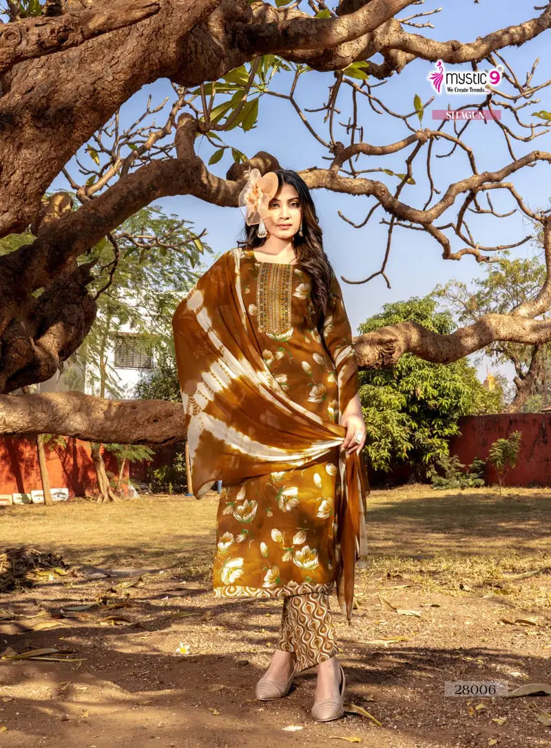 Mystic9 Shagun Vol 29 Readymade Rayon Kurti Pant With Dupatta