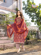 Mystic9 Shagun Vol 29 Readymade Rayon Kurti Pant With Dupatta