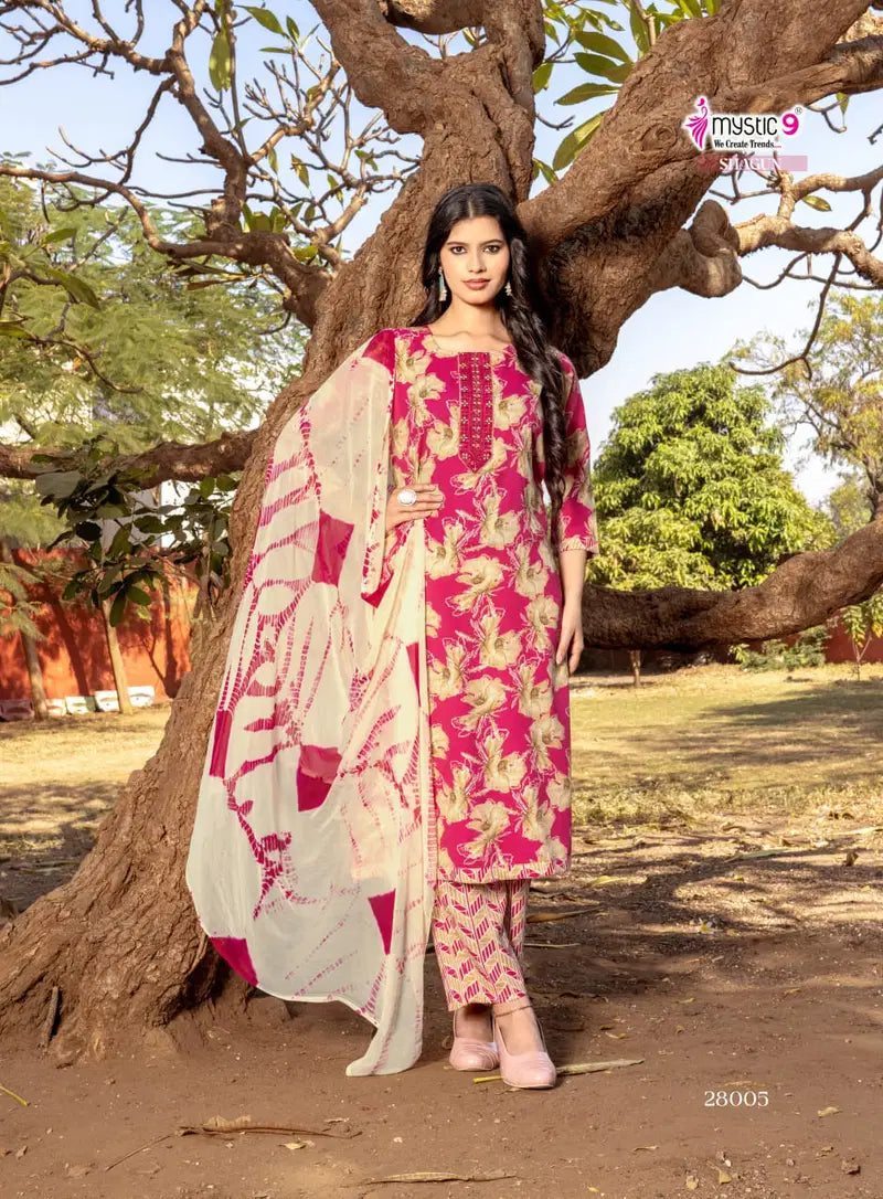 Mystic9 Shagun Vol 29 Readymade Rayon Kurti Pant With Dupatta