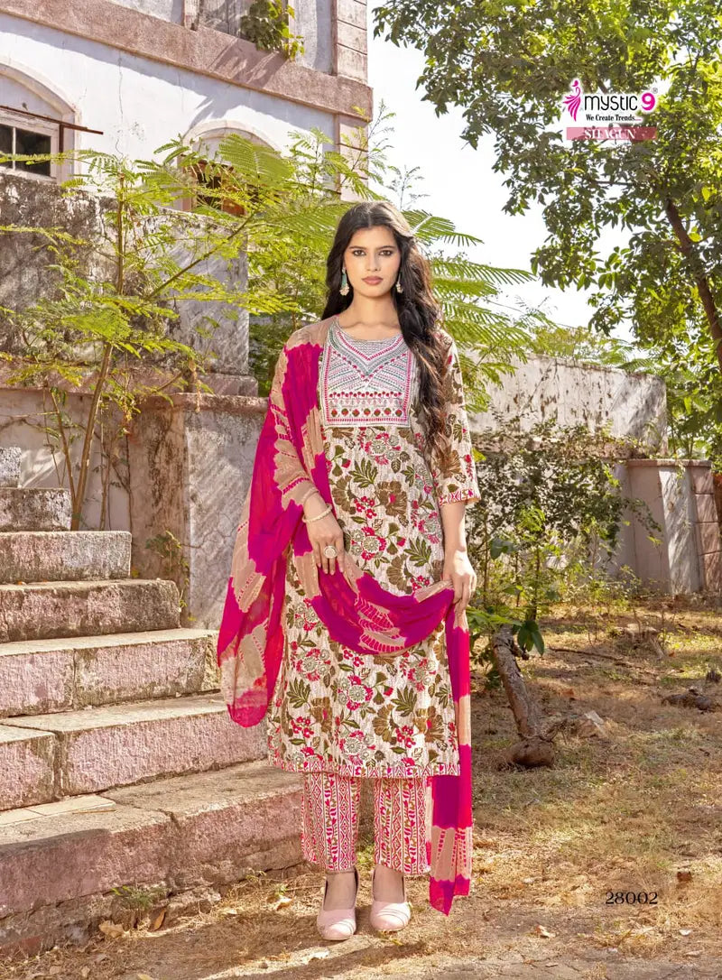 Mystic9 Shagun Vol 29 Readymade Rayon Kurti Pant With Dupatta