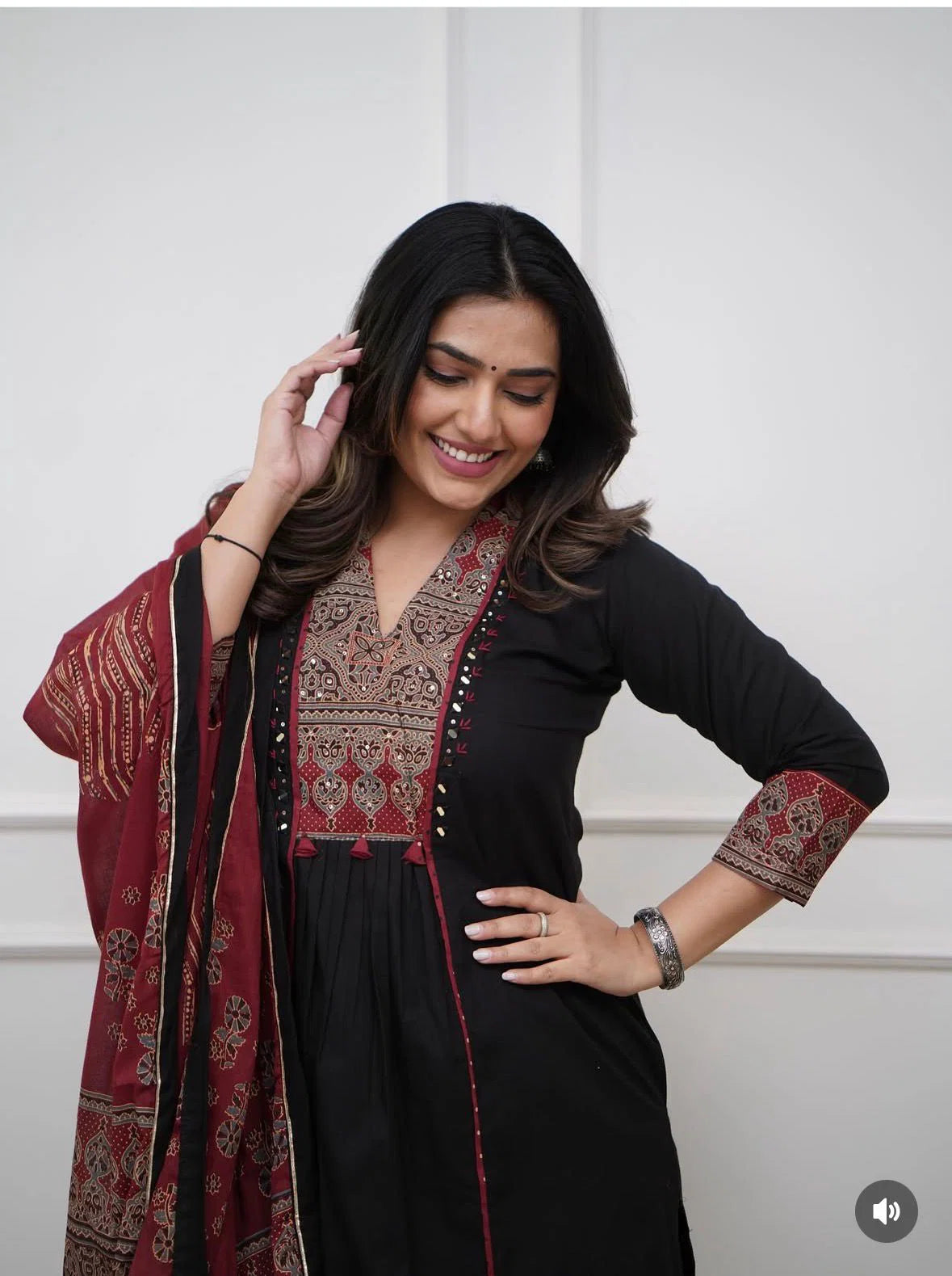 Naisha K 1048 Cotton Handworked Kurti With Bottom Dupatta Full Catalog available at wholesale rate.