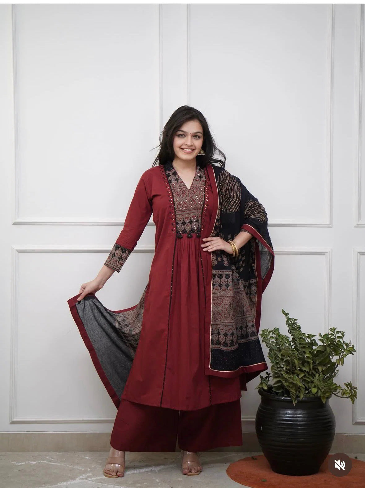 Naisha K 1048 Cotton Handworked Kurti With Bottom Dupatta Full Catalog available at wholesale rate.