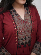 Naisha K 1048 Cotton Handworked Kurti With Bottom Dupatta Full Catalog available at wholesale rate.