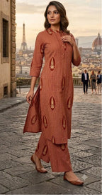 Naisha K 1078 Cotton Printed Kurti With Bottom