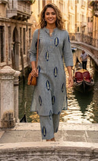 Naisha K 1078 Cotton Printed Kurti With Bottom