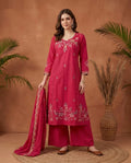 Naisha K 1079 Mul Cotton Handwork Kurti With Bottom Dupatta