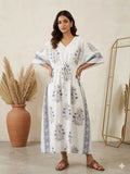 Naisha K 428 Vol 2 Cotton Slub Hand Block Print Kaftan Collection