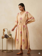 Naisha K 428 Vol 2 Cotton Slub Hand Block Print Kaftan Collection