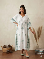 Naisha K 428 Vol 2 Cotton Slub Hand Block Print Kaftan Collection