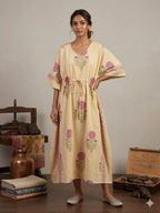 Naisha K 428 Vol 2 Cotton Slub Hand Block Print Kaftan Collection
