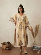 Naisha K 428 Vol 2 Cotton Slub Hand Block Print Kaftan Collection