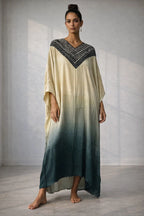 Naisha K 674 Modal Silk Bandhej Sibori Kaftan Collection