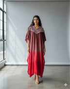 Naisha K 674 Modal Silk Bandhej Sibori Kaftan Collection