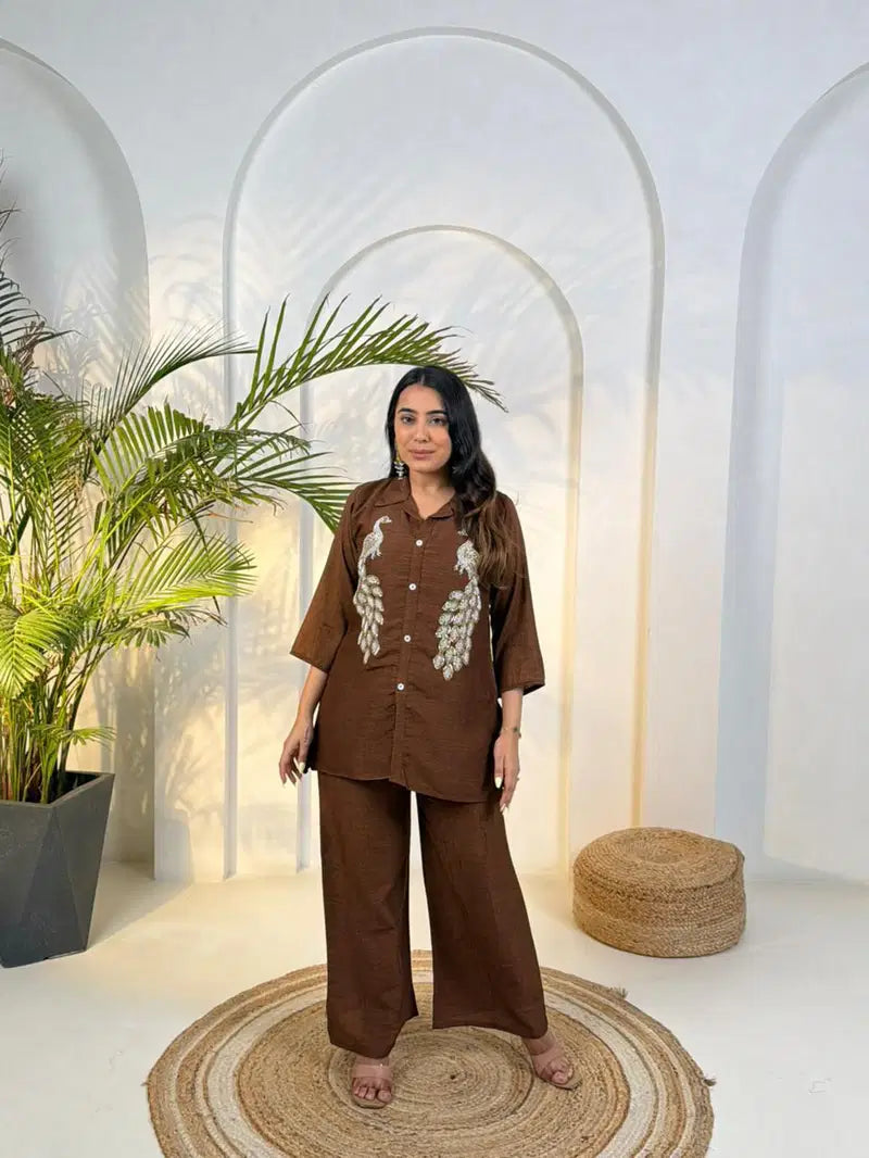 Naisha K 786 Cotton With Beads Handworked Co Ord Set Collection