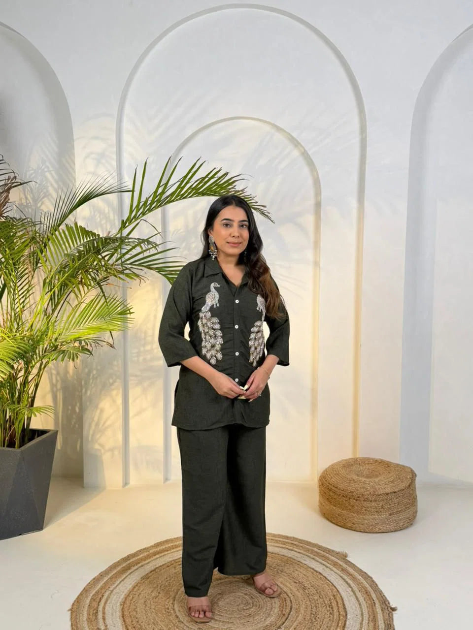 Naisha K 786 Cotton With Beads Handworked Co Ord Set Collection