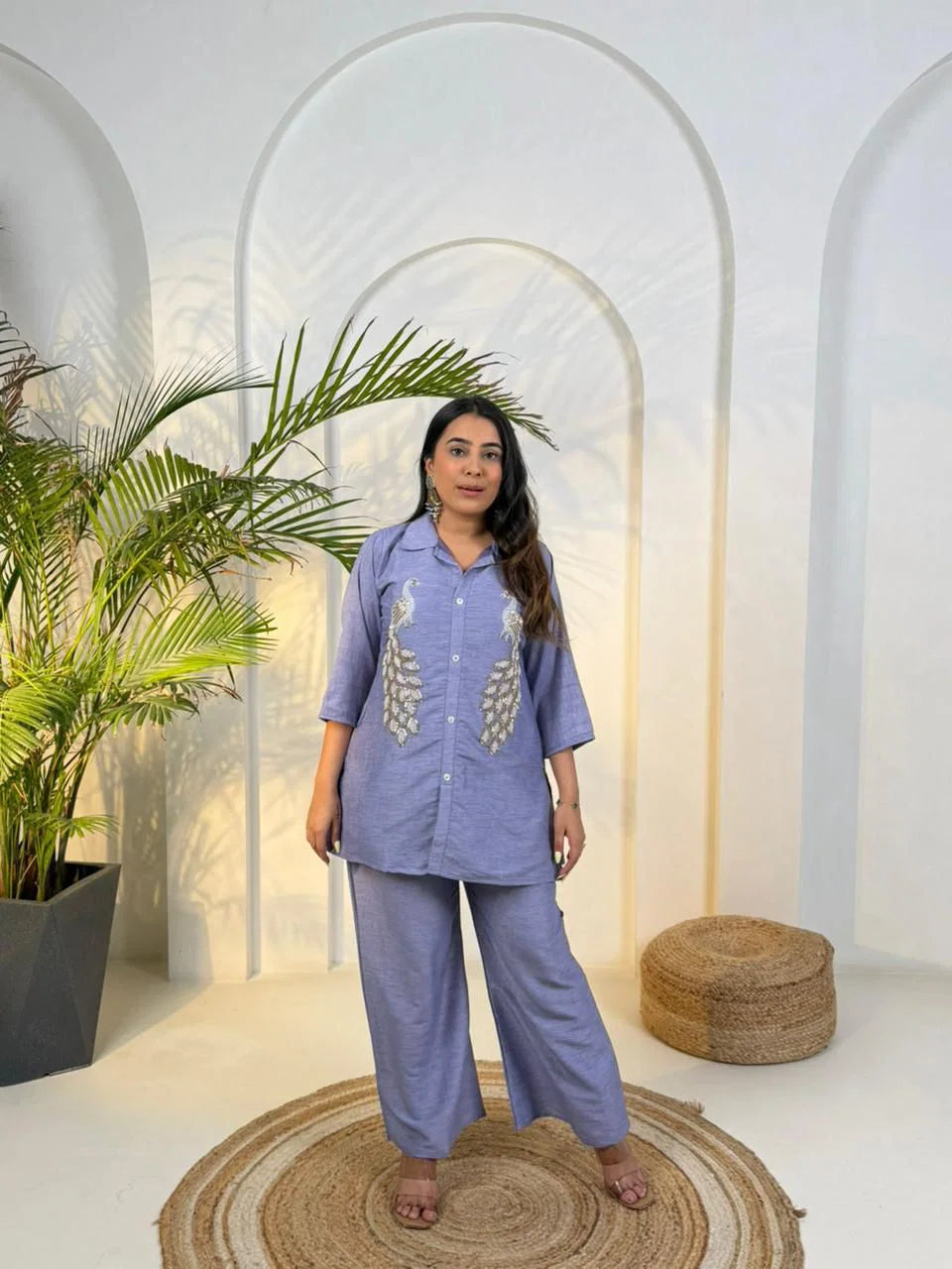 Naisha K 786 Cotton With Beads Handworked Co Ord Set Collection
