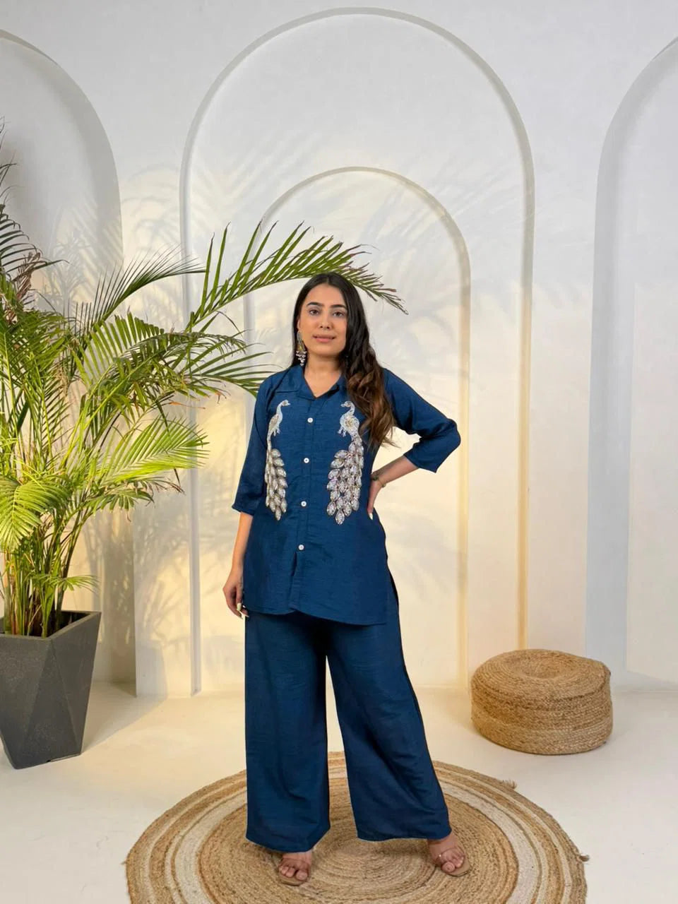 Naisha K 786 Cotton With Beads Handworked Co Ord Set Collection