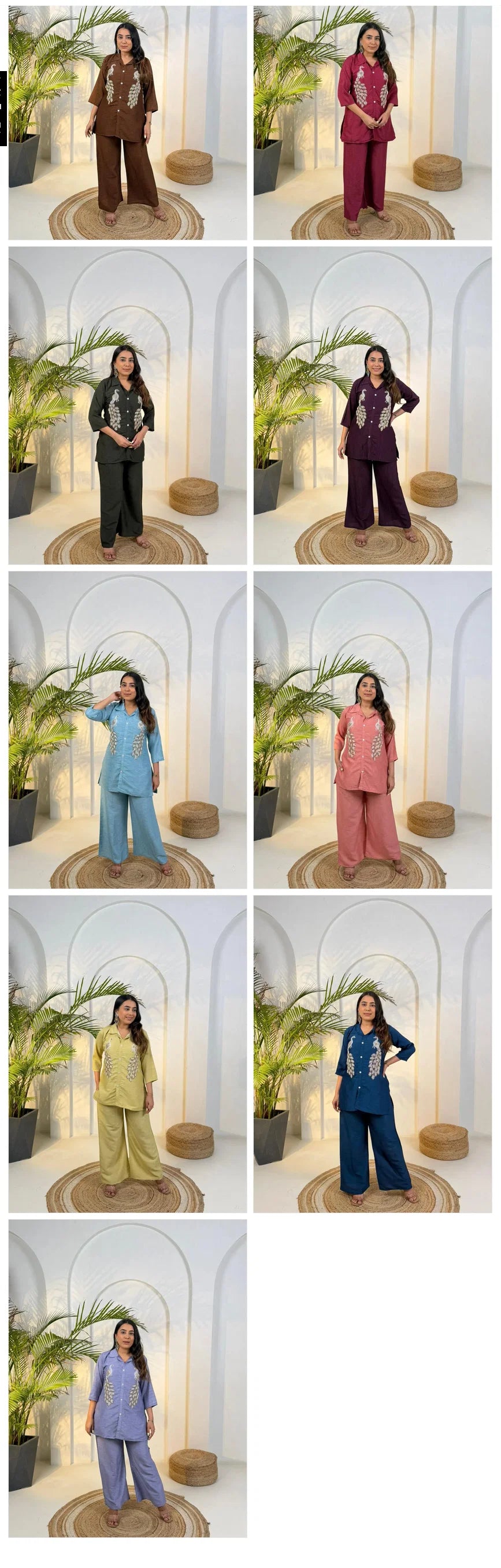 Naisha K 786 Cotton With Beads Handworked Co Ord Set Collection