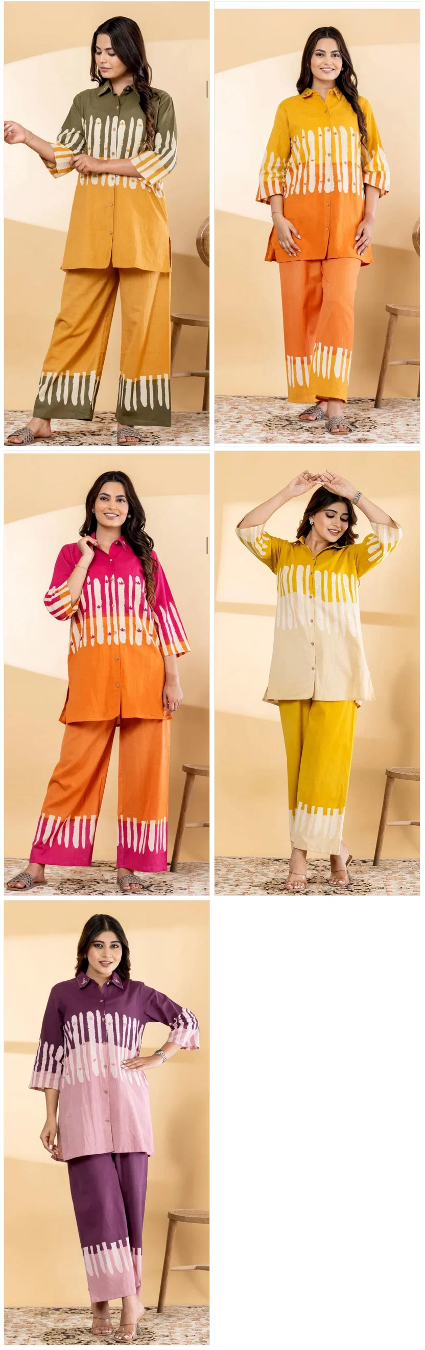 Naisha K 797 Cotton Flex Fancy Printed Co Ord Set Collection