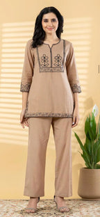 Naisha K 798 Cotton Flex With Worked Stylish Co Ord Set Collection