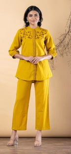 Naisha K 798 Cotton Flex With Worked Stylish Co Ord Set Collection
