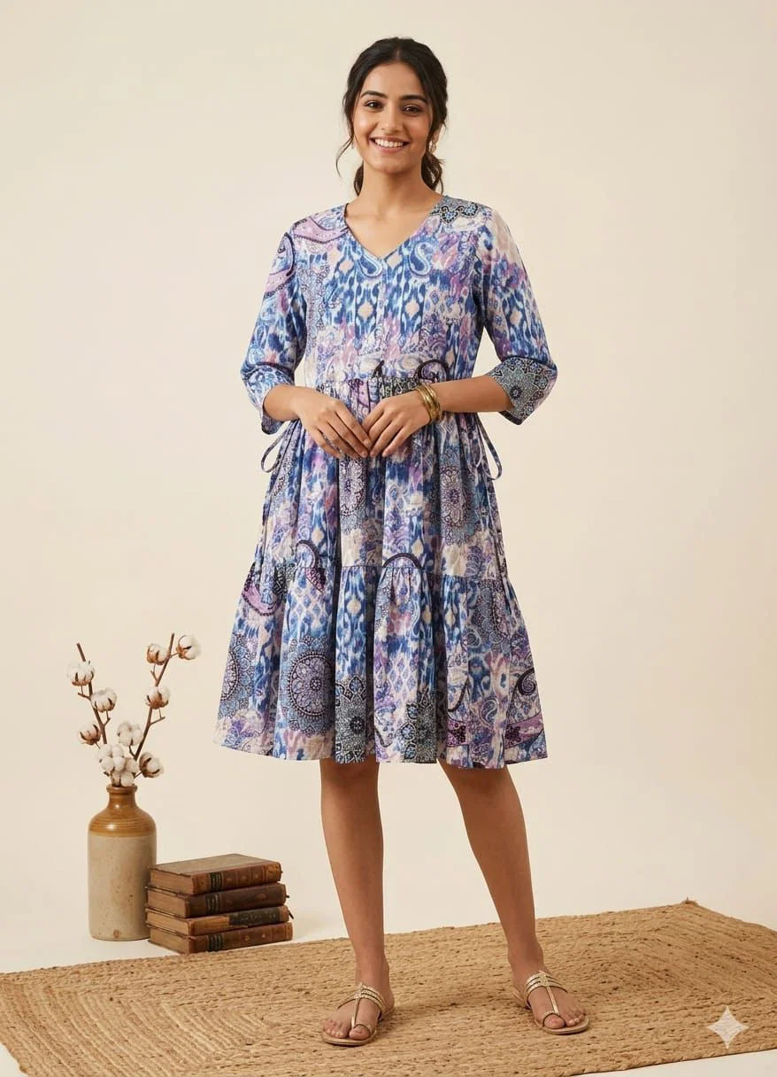 Naisha K 803 Cambric Cotton Printed One Piece Top Collection
