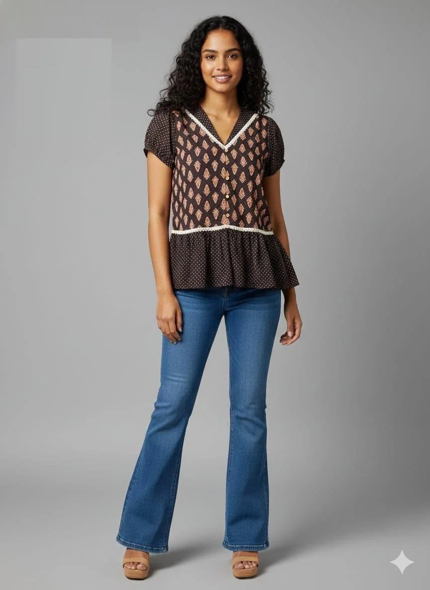 Naisha K 804 Cotton Printed Fancy Top Collection