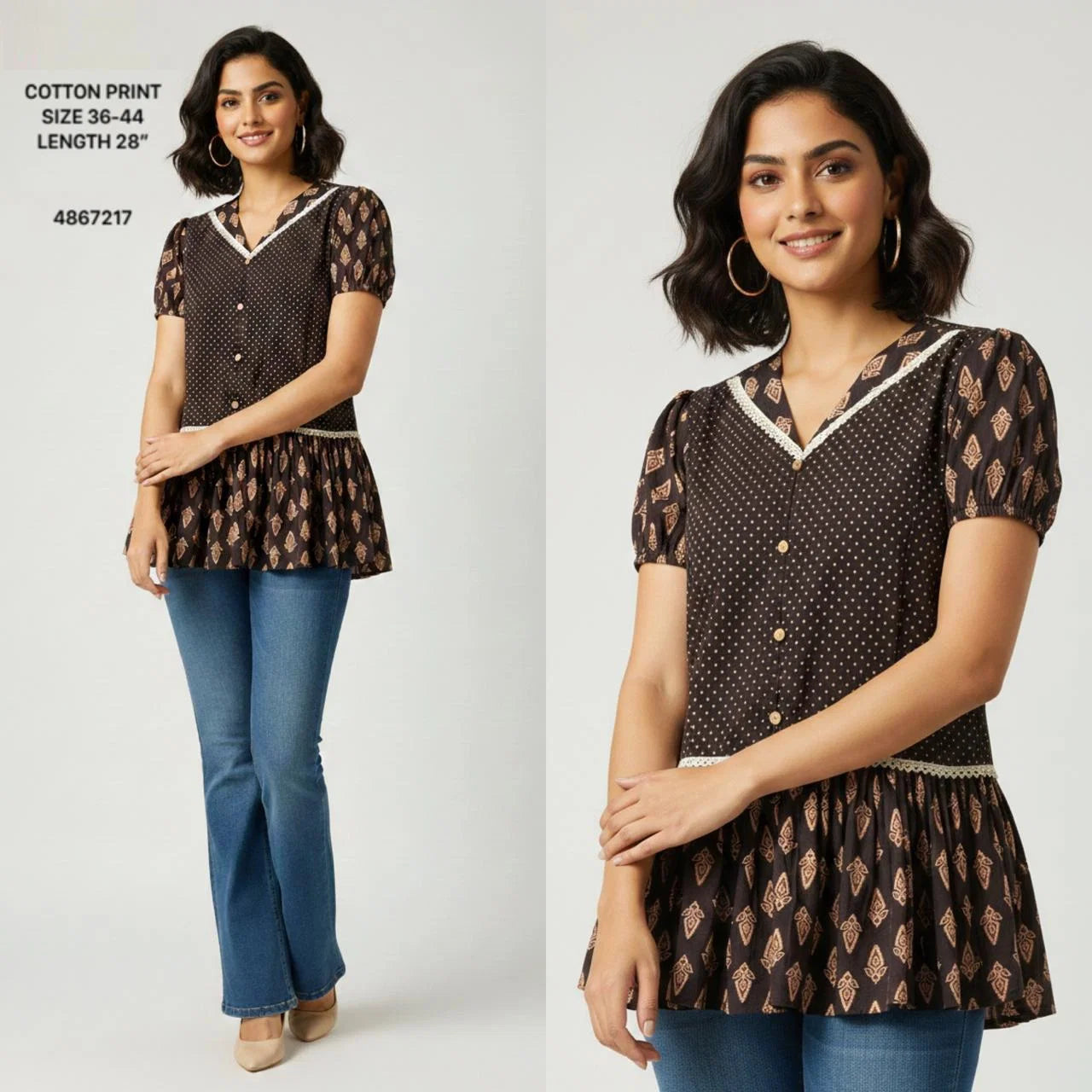 Naisha K 804 Cotton Printed Fancy Top Collection