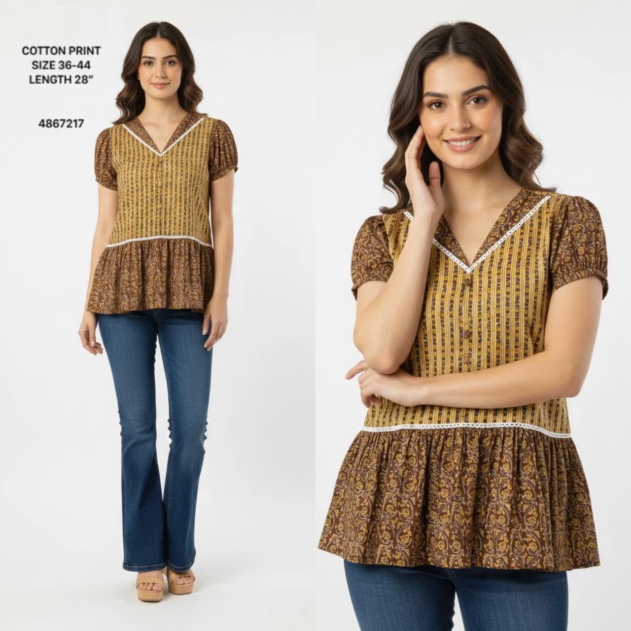 Naisha K 804 Cotton Printed Fancy Top Collection