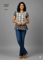 Naisha K 804 Cotton Printed Fancy Top Collection