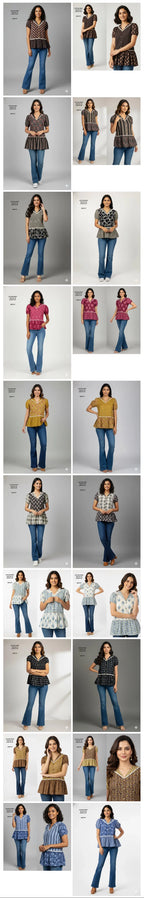 Naisha K 804 Cotton Printed Fancy Top Collection