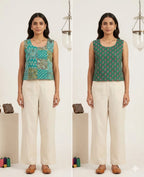 Naisha K 812 Cotton Printed Reversible Crop Tops Collection