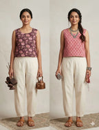 Naisha K 812 Cotton Printed Reversible Crop Tops Collection
