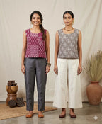 Naisha K 812 Cotton Printed Reversible Crop Tops Collection