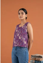 Naisha K 812 Cotton Printed Reversible Crop Tops Collection