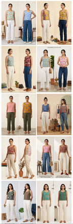 Naisha K 812 Cotton Printed Reversible Crop Tops Collection