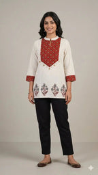 Naisha K 820 Cotton Flex Block Work Short Tops Collection