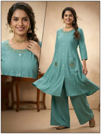 Naisha K 822 Cotton With Embroidered Kurti With Bottom Collection