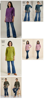 Naisha K 824 Cotton Flex Embroidered Short Fancy Top Collection