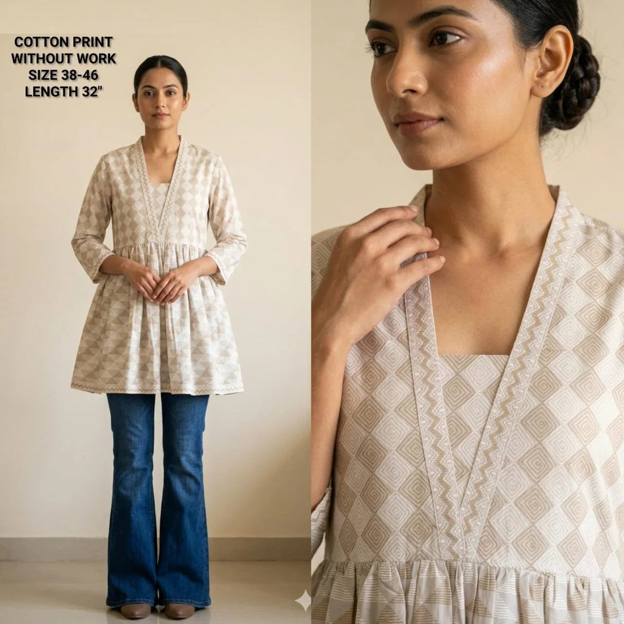 Naisha K 825 Cotton Printed Fancy Short Top Collection