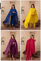 Naisha K 827 Cambric Cotton Printed Kurti Bottom With Dupatta