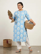 Naisha K 829 Plus Size Rayon Printed Kurti Collection