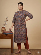 Naisha K 829 Plus Size Rayon Printed Kurti Collection