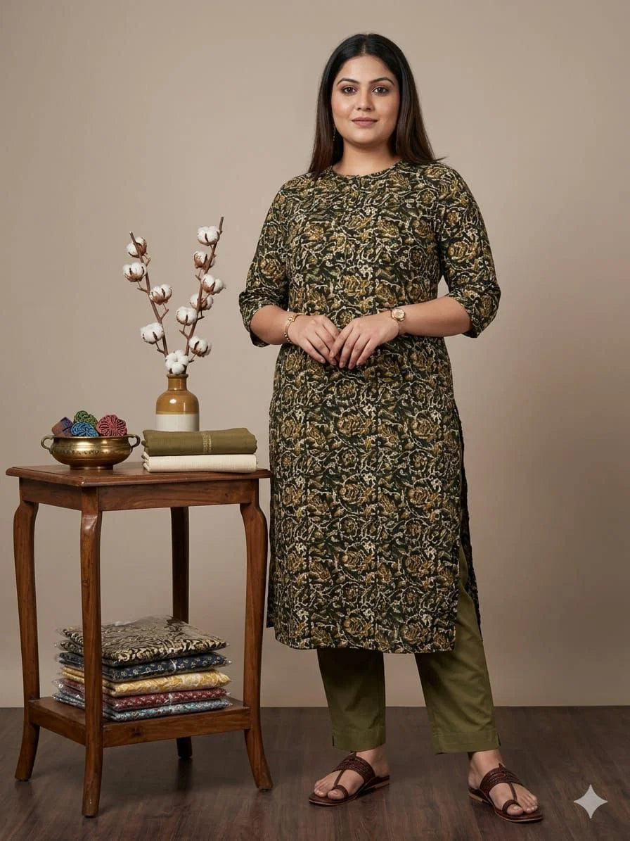 Naisha K 829 Plus Size Rayon Printed Kurti Collection