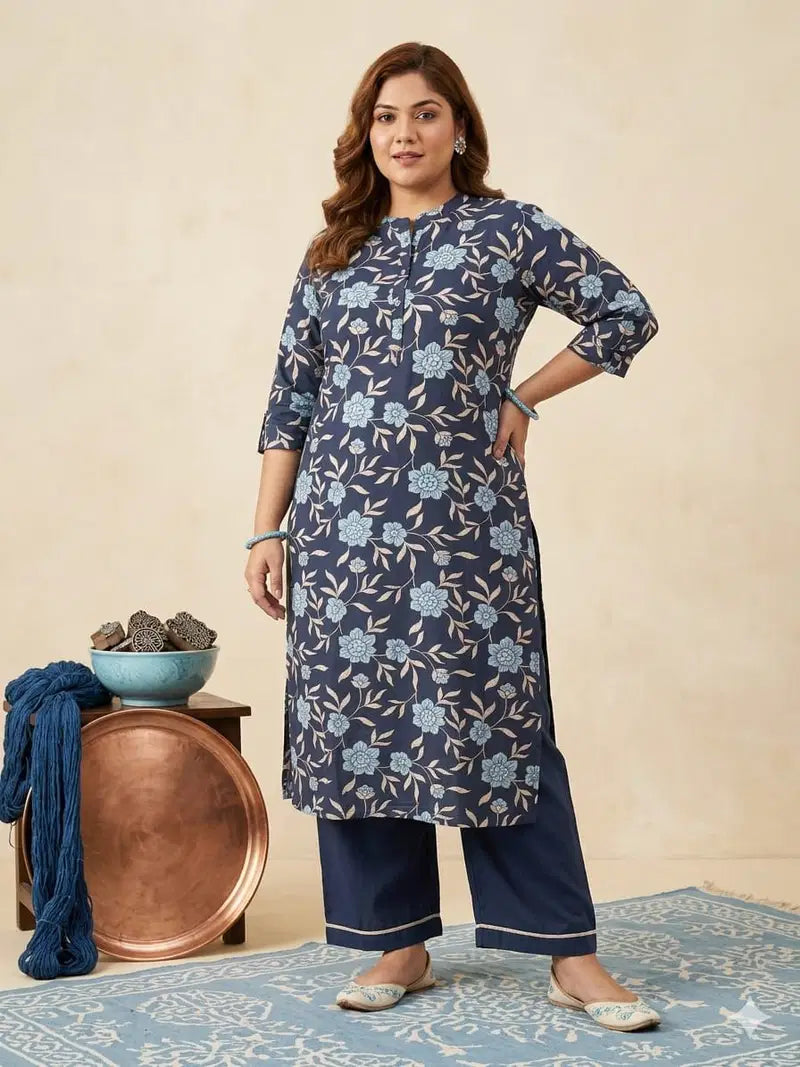 Naisha K 829 Plus Size Rayon Printed Kurti Collection