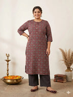 Naisha K 829 Plus Size Rayon Printed Kurti Collection
