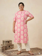 Naisha K 829 Plus Size Rayon Printed Kurti Collection