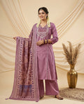 Naisha K 830 Dhabu Cotton Aline Worked Kurti With Bottom Dupttaa