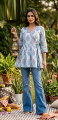 Naisha K 831 Cotton Printed Short Top Collection